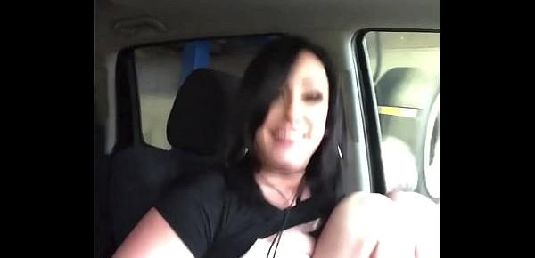  Jennifer White fucks a stranger from a gas station in her car